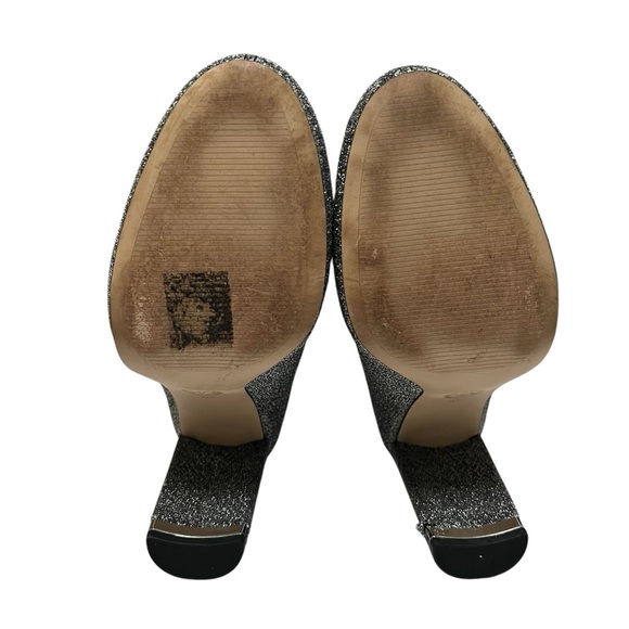 Michael Kors Mandy Sock Booties Women’s 9M Silver Stretch-Knit Ankle Boots - Picture 9 of 11